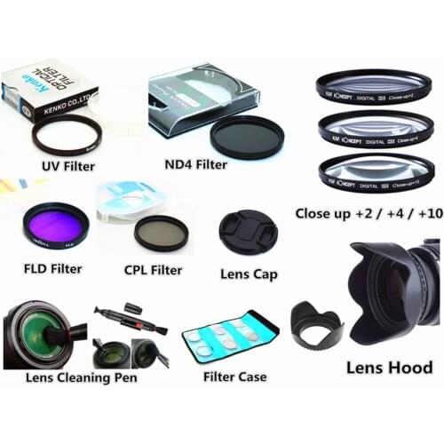 37mm Filter kit Lens Hood Cap Cleaning pen for Panasonic GX9 GF10 GF9 GF8 GF7 GM5 GM1 GX80 GX85 GX800 GX850 GX880 12-32mm Lens