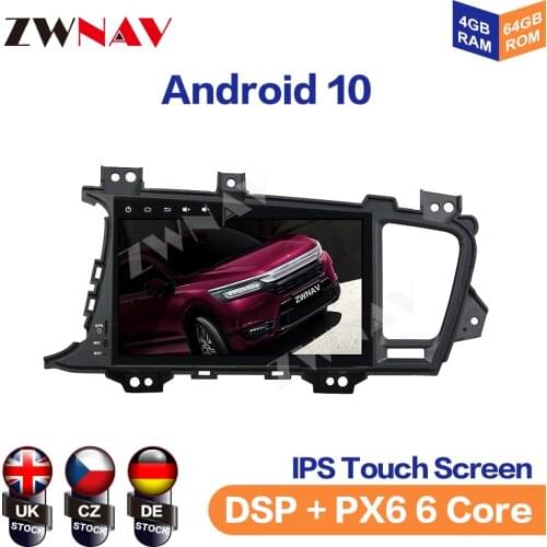 Android 10.0 Car Tape Recorder GPS Navigation For KIA Optima K5 2010-2013 Car Head Unit Multimedia Player Touch Screen No CD DVD