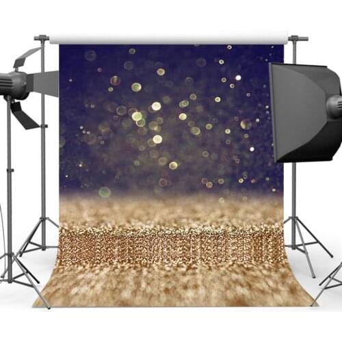 Mehofoto Orange Sparkly Background for Photography Bokeh Backdrop for Photo Studio Props Shoot S-1152
