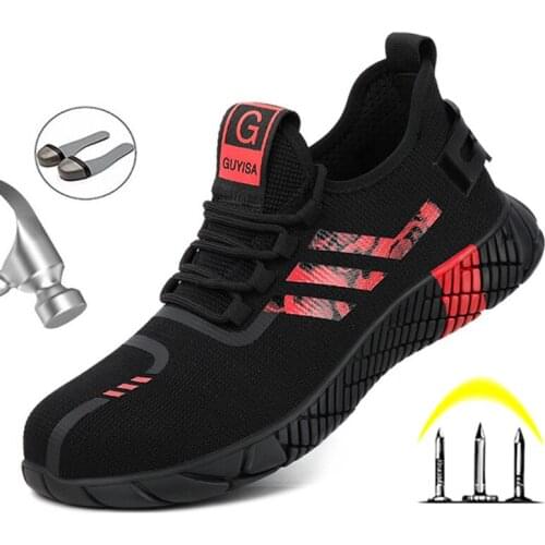 2020 New Work Safety Boot For Men Anti-piercing Work Shoes Indestructible Shoes Steel Toe Industrial & Construction Work Shoes