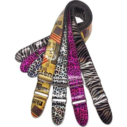 Disado A Leopard Print for electric Guitar shoulder strap Musical instrument guitar accessories parts