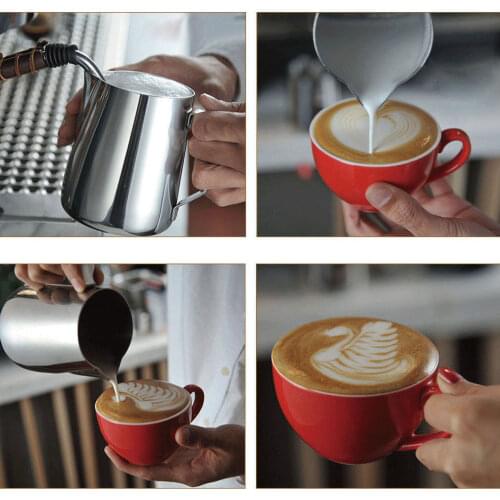 2020 New Hot Fashion 3 Sizes Stainless Steel Milk Craft Coffee Latte Frothing Art Jug Pitcher Mug Cup