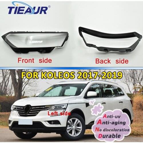 Headlight Transparent Glasses Lens Cover for Koleos Front Lampshade Replacement 2017-2019 Auto Shell Masks