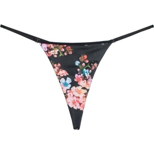 Sexy bikini thong ladies cotton panties double-sided T pants