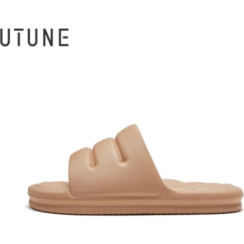 Youdiao EVA Mens slippers Sofa Slides Men Sandals Soft indoor Bath Home slippers Women Thick Sole Anti-slip Mute Summer shoes