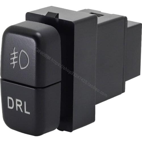 For Mitsubishi Front Fog Light LED DRL Heating Up Tail Gate Radar Parking Sensor Switch Button with wire Double button
