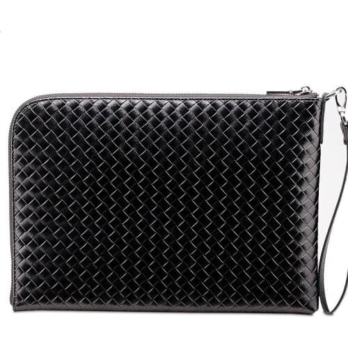 Top Quality Leather Men Clutch Bag Fashion Male Clutch Purse Genuine Leather handbag
