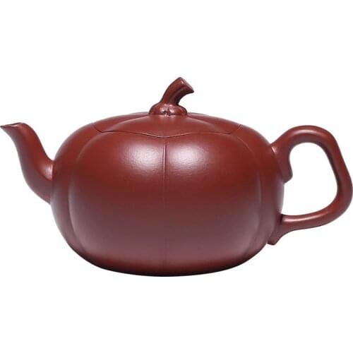 Yixing Pumpkin Teapot Mud Dahongpao Master Handmade Kung Fu Kettle Creative Teaware Chinese Tea Set Household Teapot