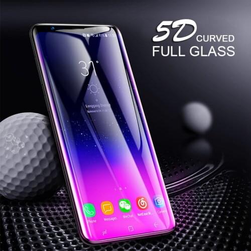 RZP 5D (3D) Curved Full Cover Tempered Glass For Samsung S9 Plus Screen Protector On The For Samsung Galaxy S9 + Plus Glass Film