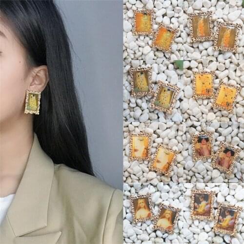 Original Design Baroque Stud Earrings For Women 2021 New Statement Vintage Retro Fashion Jewelry Hot Sale Gift For Friends Cute