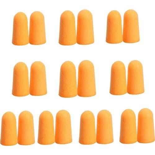 10 Pairs Ultra Soft Foam Earplugs Tapered Comfortable Ear Plugs for Travel Sleeping Snoring Noise Reducing JR Deals