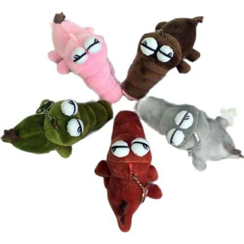 14cm Teeth Crocodile Cute Big Eyes Crocodile Key Chain Toys Kids Animal Stuffed Plush Toys Girls Pendant Toys