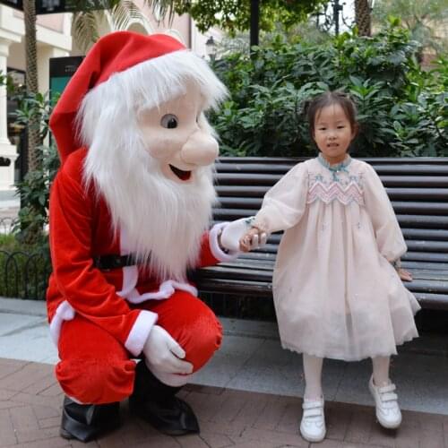 9pcs Christmas Santa Claus Costume Cosplay Cartoons Clothes Fancy Dress In Christmas Men Costume Suits For Adults Christmas Eve