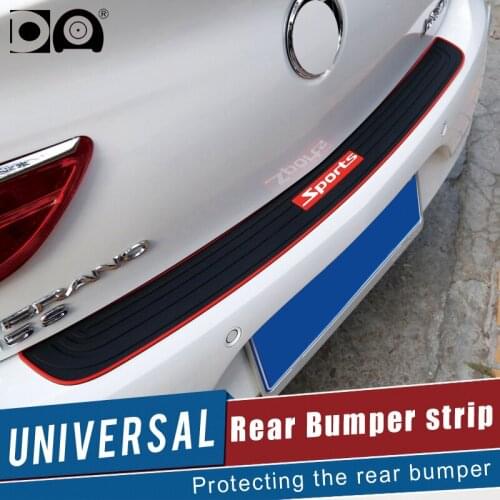 90x7.3cm Car Styling Trunk Door Sill Plate Rear Bumper Guard Protection Rubber Mouldings Pad Trim Cover Strip Auto Accessories