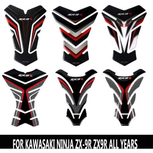 For Kawasaki ZX-9R ZX9R Motorcycle Accessories 3D Carbon Fiber Fuel Tank Pad Protection Sticker Fuel Tank Decal
