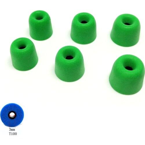 ANJIRUI T100 3.0mm Caliber Ear Pads memory foam ear tips Headset Foam Sponge T100 (L M S) Ear Pads for Shure se112 SE210 se215