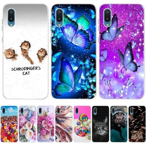 6.5" Case For Samsung Galaxy A02 Case 2021 Samsung SM-A022F Cover Tpu Soft Bumper Butterfly Paintting For Samsung A02 A 02 Cover