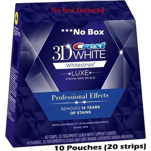 Crest Whitestrips 3D Professional Effects LUXE 10 Pouches ( 20 Strips ) Clearance until Nov 11