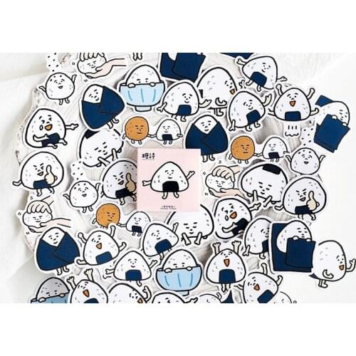Happy rice decorative sticker(1pack=45pieces)