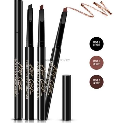 By dhl or ems 500pcs new Long-lasting Eyebrow Pencil Soft And Smooth Fashion Eye 0.4g Makeup Brand