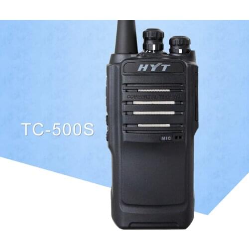 For HYT Radio HYT TC-500S Two Way Radio UHF 450-470MHz VHF 136-154MHz Walkie Talkie Waterproof Dustproof Portable Handheld Radio