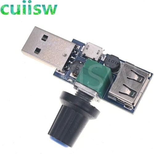 Hot DC 5V Mini USB Fan Governor Wind Speed Controller Air Volume Regulator Cooling Mute Multi Function Fan Speed Switch Module