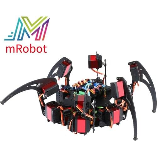 Hexapod Robotic Spider 450x450mm Six Legs Robot Frame Kit With PS2 Remote Controller for DIY Smart Model