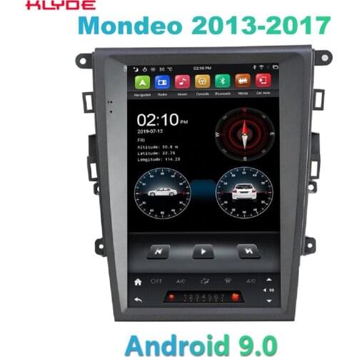KD-12136 klyde Tesla Android 9.0 Vertical Screen 4G+32GB Autoradio Car Video with CarPlay/DSP/IPS for Mon deo 2013-2017