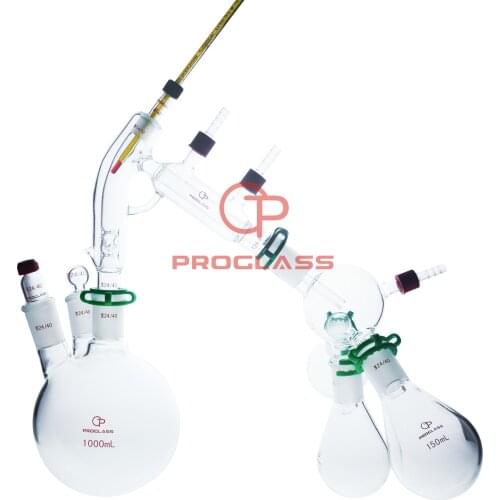 Laboratory Short Path 1L Chemistry Lab Glassware Distillation Kit