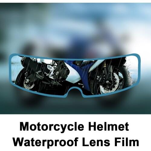 Motorcycle Helmet Waterproof Lens Film Rain and Fog Protection Film Transparent Lens Sticker Helmet Anti-glare Film Visor Shield