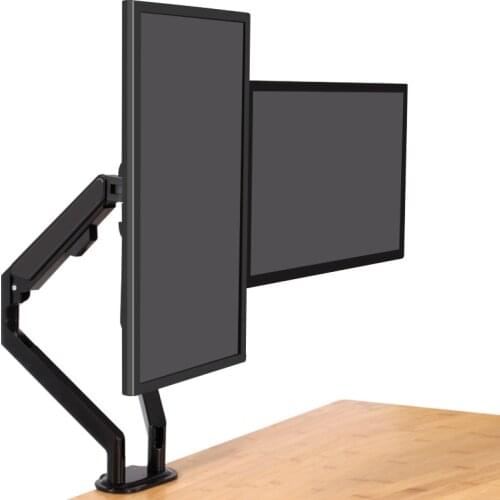 Gas Spring Desktop 14"-32" Dual Screen Monitor Holder Arm With Monitor Mount Adapter Bracket Suporte Mesa Soporte Computer M11