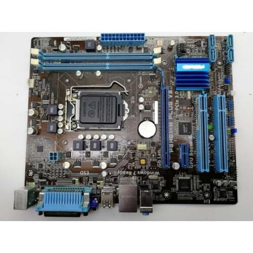 Free shipping original motherboard for ASUS P8H61-M PLUS V3 DDR3 LGA 1155 16GB USB2.0 for I3 I5 I7 22/23nm Desktop motherborad