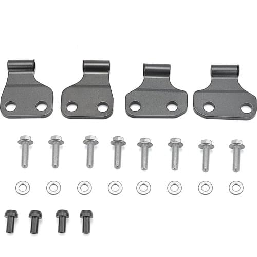 Body Side Door Hinge For Jeep Wrangler JL 2018-2021 Driver & Passenger Left & Right Heavy-Duty Steel Sting Gray Painting