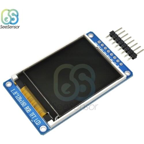 1.8 inch 128*160 128x160 SPI Full Color TFT LCD Display Screen Module ST7735S 3.3V Replace OLED Power Supply for Arduino