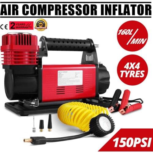 Portable Pump Heavy Duty Air Compressor 12V Robust Air Compressor Single Stage Pump Tire Tire Inflator Car Air Compressor Kit