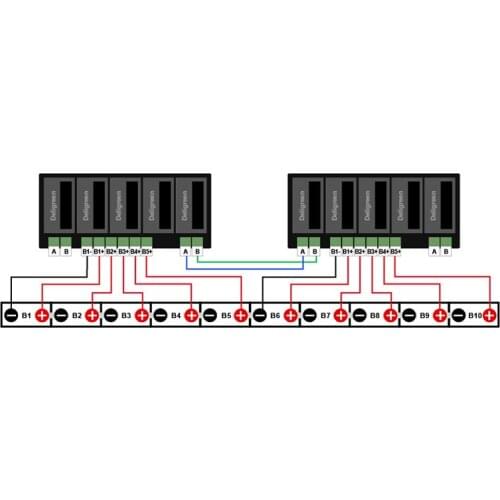 QNBBM Top ranking 5S 12V Battery Equalizer for 3.2V Rated 200AH 300AH LiFePO4 Battery for Cylindrical battery 32650 Car Audio