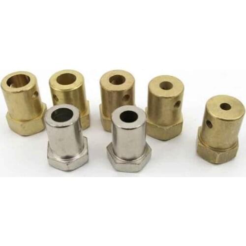 Hexagonal Coupling Tire Connector Brass Coupler DIY Handmade Accessories Hardware Parts