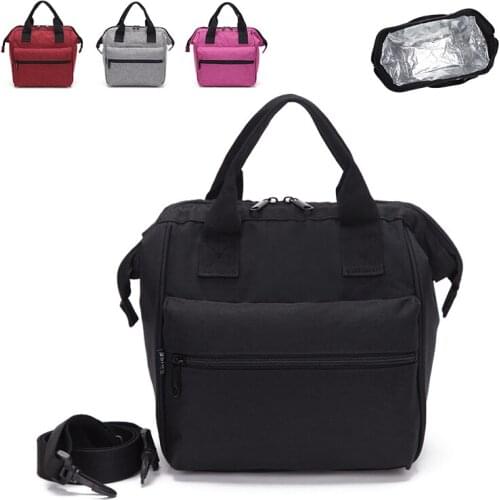 Leakproo stylish cooler bag thermal large picnic lunch tote bag ice pack meal drinks wine insulated cool bag food insulation bag