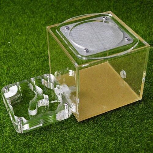 T4 design ant farm acrylic moisture with feeding area, insect ant villa pet advanced mania farm ants