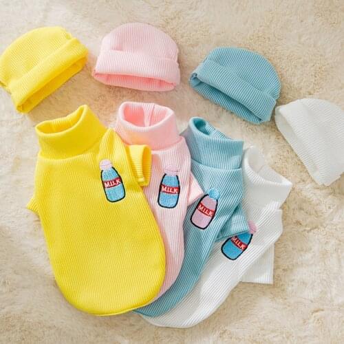 Small Pet Dog Cat Hoodies Clothes 2022 New Winter Warm Sweatshirt Puppy Clothing With Hat Suit for dog yorkies Corgi chihuahua