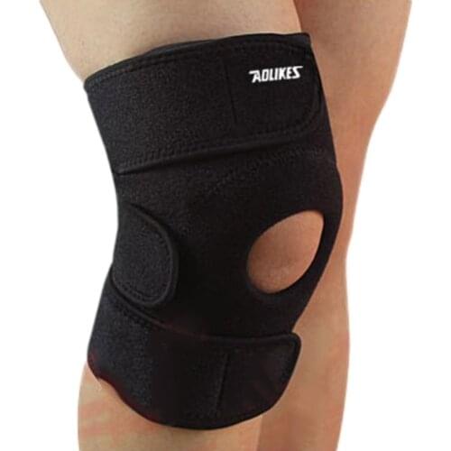 1pc Elastic Knee Support Brace Kneepad Adjustable Patella Knee Pads Safety Guard Strap For Basketball
