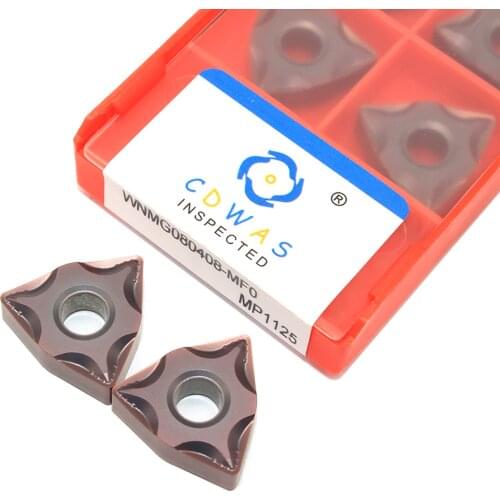 10PCS WNMG080408 MFO MP1125 External Turning Tool High Quality Carbide Inserts WNMG 080408 Lathe Cutter Tool for Stainless Steel