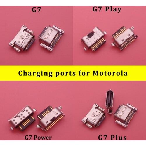 2pcs For Motorola MOTO G7/G7 Plus/G7 Power/G7 Play USB Charging Port Connector Plug Socket Dock Repair Part