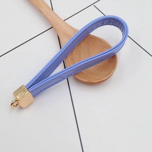 2pcLeather wrist strap Key ring Chain Holder Lanyard Bag/Purse Car porte clef hanging rope/charm/twinket Accessories wholesale