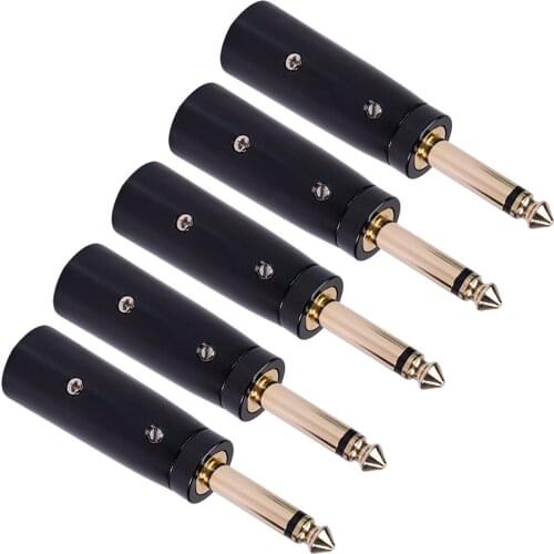 2x Zinc Alloy Male Adapter, Professional 3 Pin XLR Male to 1/4 "6.35mm Stereo Plug Audio Microphone Mic Adapter Converter