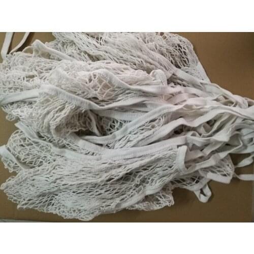 500pcs/lot Fast shipping Long handle Fruits & Vegetable Shopping String Net Mesh Bag Storage Bags