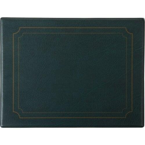 PVC Placemats Waterproof Table Mats For Dining Coasters Pads Green 205X265mm