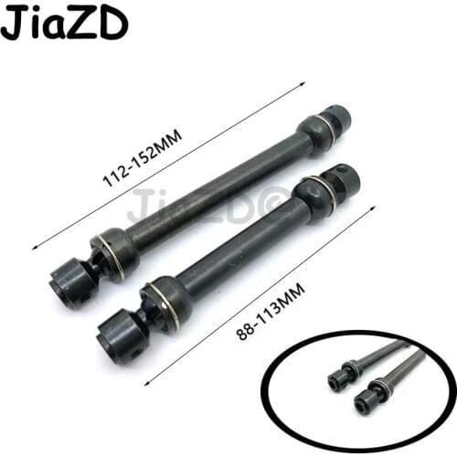 88mm-113mm / 112mm-152mm Heavy Duty Metal Steel Drive Shaft For Axial SCX10 90046 RC4WD D90 Wraith RC Crawler Car Hop Up Parts