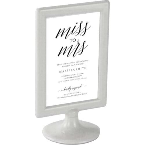 A4 20 pcs Desk Sign Frame Plastic Photo Frame Stand Table Picture Display Stand Price Tag Card Menu Label Holder Display