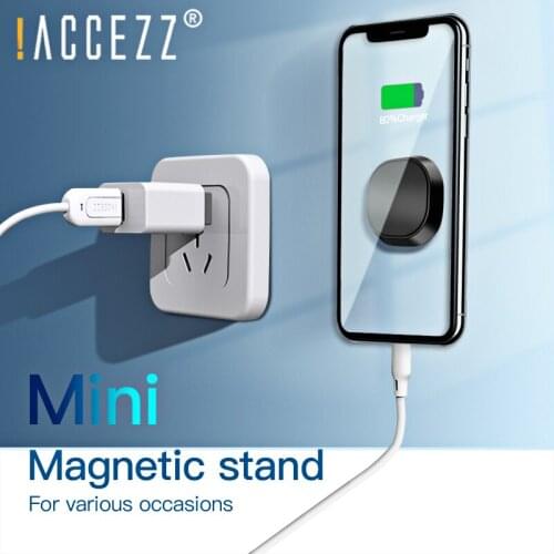 !ACCEZZ Mini Magnetic Holder Multifunction Universal Mobile Phone Stand For iPhone 7 8 11 Xiaomi Huawei Home Offices Car Bracket